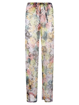 Dries Van Noten Allover Floral Printed Drawstring Pants