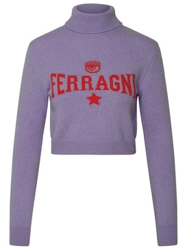 Chiara Ferragni Logo Intarsia Turtleneck Jumper