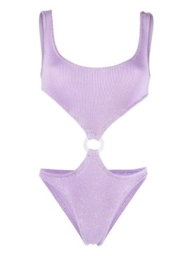 Reina Olga Augusta Crinkle Cut-Out Swimsuit