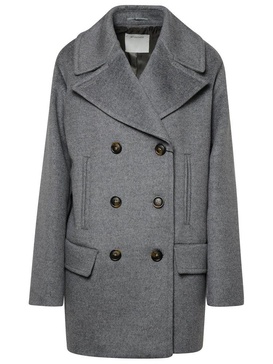 Sportmax	Double-Breasted Long-Sleeved Coat