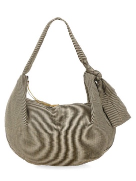 Alysi Striped Large Shoulder Bag