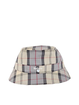 Barbour Logo Embroidered Checked Bucket Hat