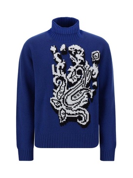 Etro Graphic Intarsia Knitted Jumper