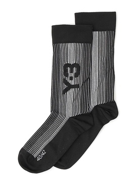 Y-3 Logo Intarsia Ribbed Socks