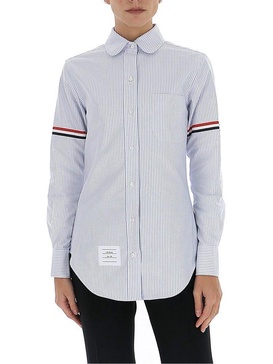 Thom Browne 4-Bar Striped Shirt