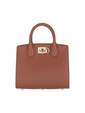 Ferragamo Gancini Plaque Tote  Bag