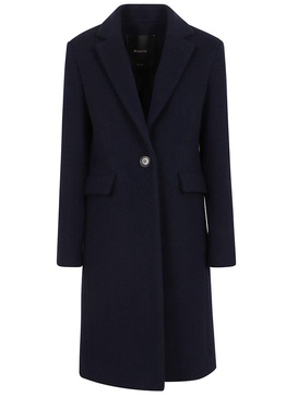 Pinko Single-Breasted Straight Hem Coat