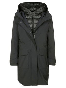 Woolrich Layer-Detailed Padded Parka Coat