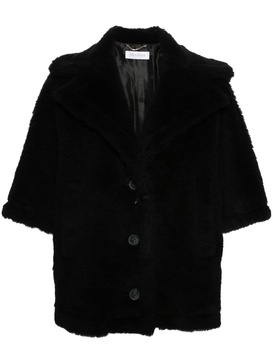 Aleggio faux-fur short cape