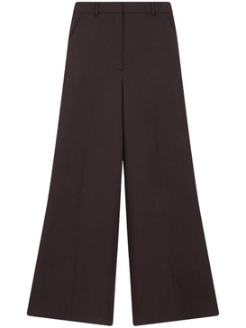 Stella McCartney Wool Trousers With Mid-Rise Waist And Flared Hem