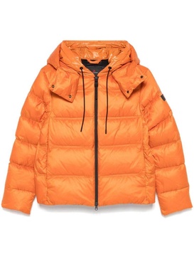 Kenid short orange padded puffer jacket