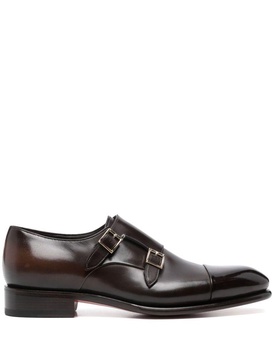 Calf Leather Monk Strap Shoes