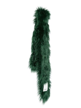 Green fur scarf