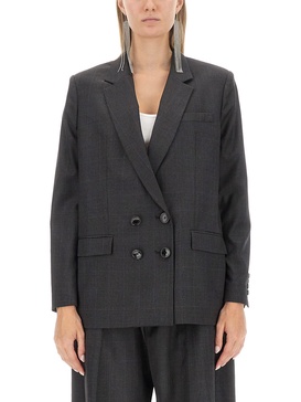 Isabel Marant Checked Double Breasted Blazer