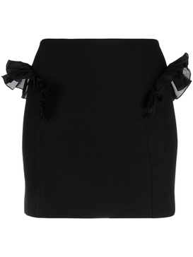 ruffle-trim miniskirt