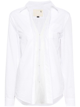 semi-sheer detail shirt