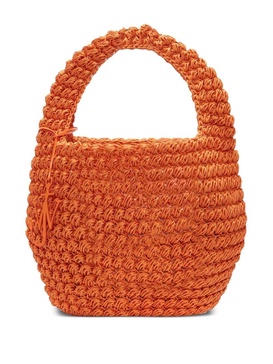 large Popcorn crochet bucket bag