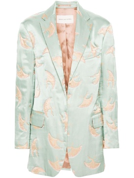 printed padded blazer