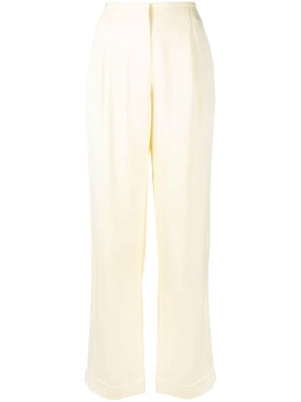 mid-rise straight leg trousers