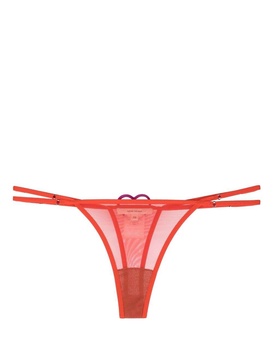 heart-patch semi-sheer thong