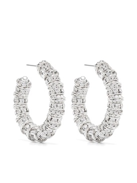 crystal hoop earrings