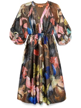 Aquarelle Garden-print dress