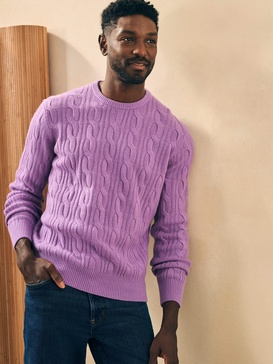 Reserve Cashmere Crewneck Sweater - Winter Lilac