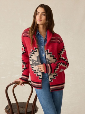 Steven Paul Judd Thunderbird Cardigan - Red Thunderbird