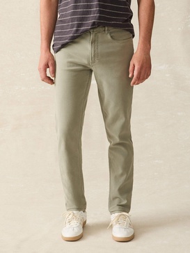 Stretch Terry 5-Pocket Pant - Faded Olive