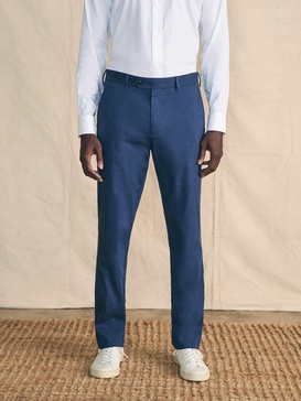 Movement™ Flex Linen Trouser - Deep Sea Navy