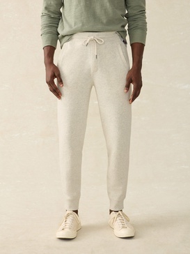 High Standard Fleece Sweatpant - Antique Ivory Heather