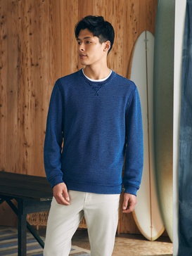 Indigo Crewneck - Midnight Indigo Wash