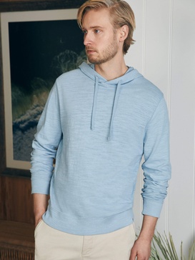 Sunwashed Slub Hoodie (Tall) - Blue Breeze