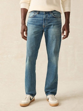 Organic Cotton Slim Straight Denim (32" Inseam) - East Lake Wash