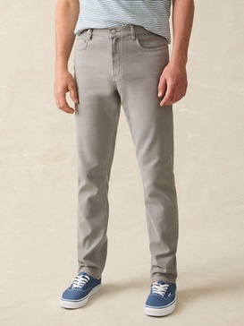 Stretch Terry 5-Pocket Athletic Fit Pant - Iron