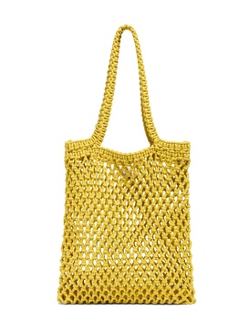 Sunwashed Macrame Tote - Mango Mint