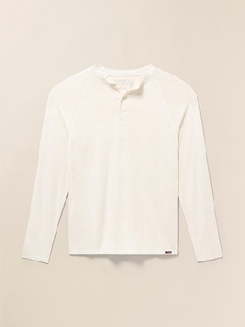 Long-Sleeve Cloud Henley (Tall) - Ivory Heather