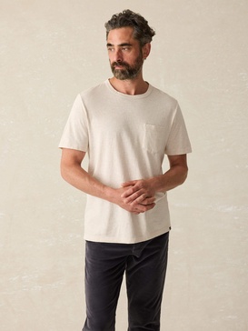 Sunwashed Pocket Tee - Arctic Frost Heather