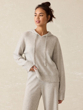 Tropical Cashmere Hoodie - Light Grey Heather