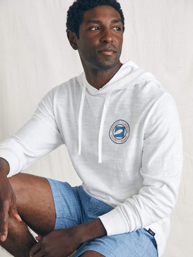 Surfrider Sunwashed Slub Hoodie - White