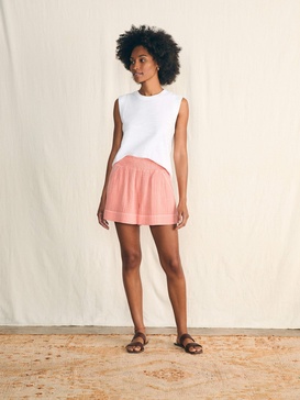 Dream Cotton Gauze Short - Coral