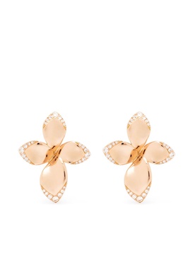 18kt rose gold and diamond Giardini Segreti earrings