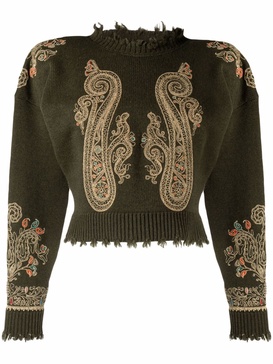 Maglie embroidered knit jumper