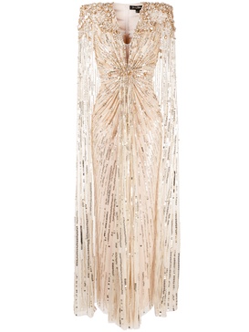 Lotus Lady sequin-embellished gown