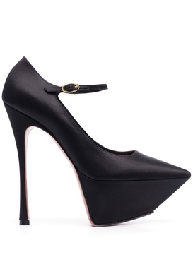 pointed 150mm platform pumps