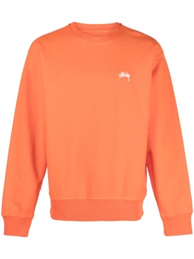 logo-embroidered crewneck sweatshirt