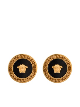 Medusa enamel stud earrings