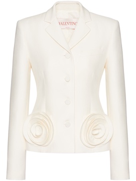 Crepe Couture pink-appliqué blazer