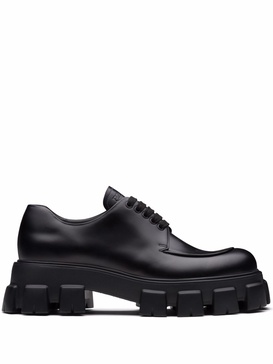 Monolith brushed leather lace-up shoes