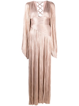 Alana pleated gown